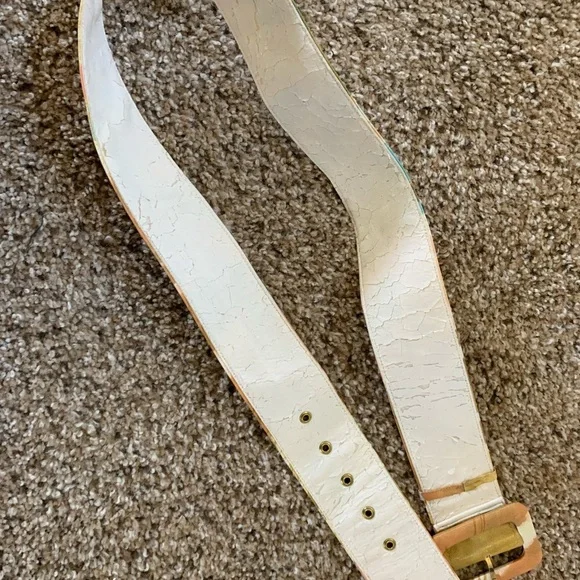 Vtg Louis Feraud 100% Silk Midi Dress Abstract Wearable Artsy sz 10 Belted Boho - Picture 11 of 16